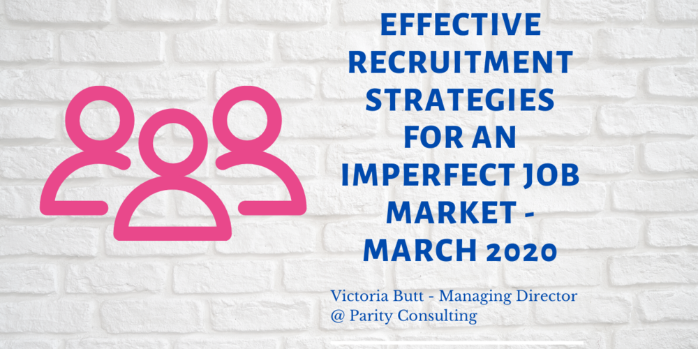 Effective recruitment strategies for an imperfect job market